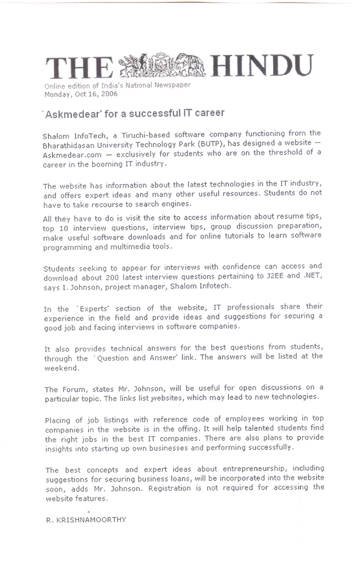 Askmedear for a successful IT career