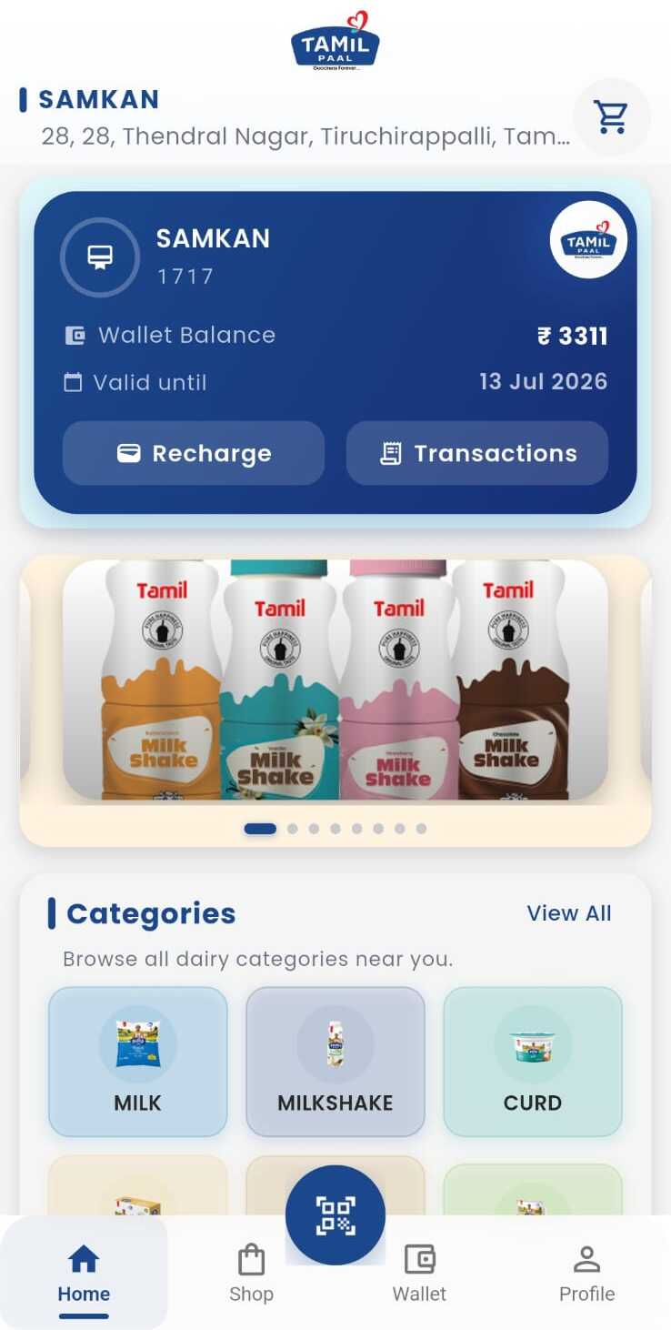 Tamil Paal – SAMKAN Dairy Delivery App