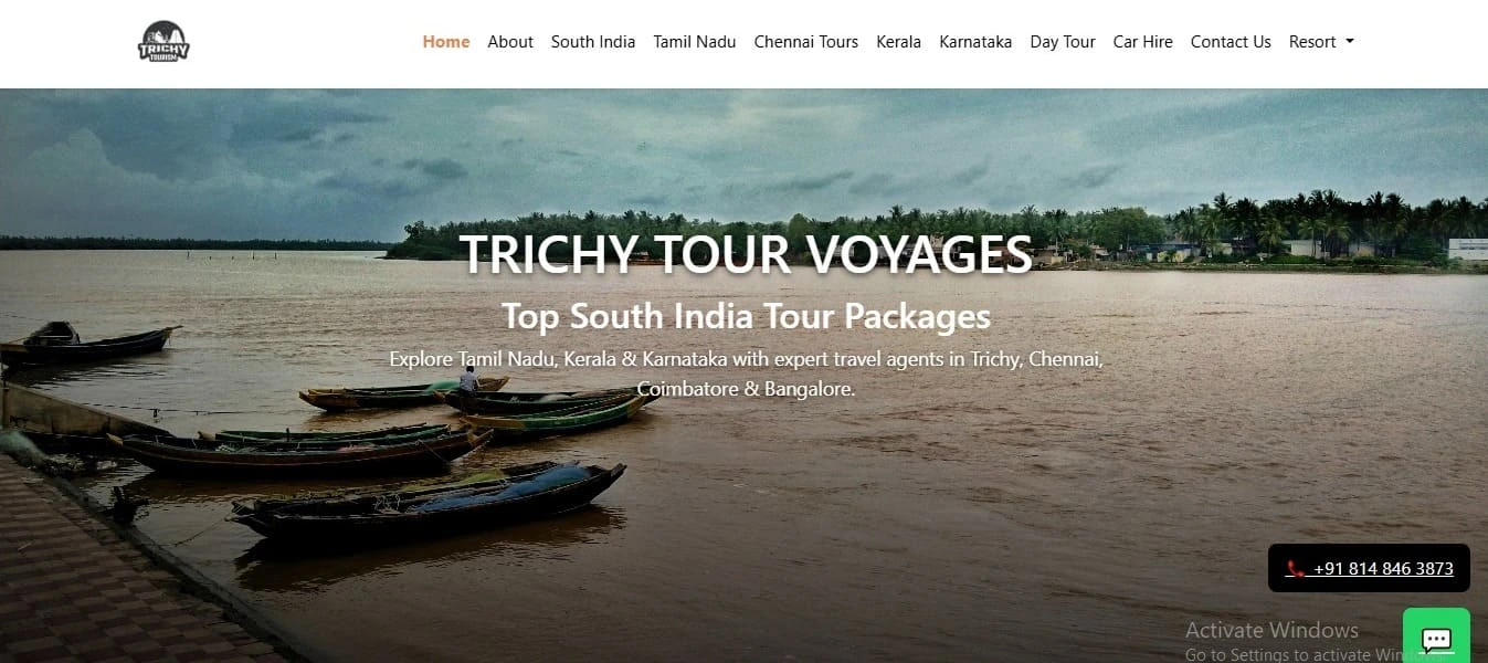 Trichy Tour Voyages – South India Tour Packages