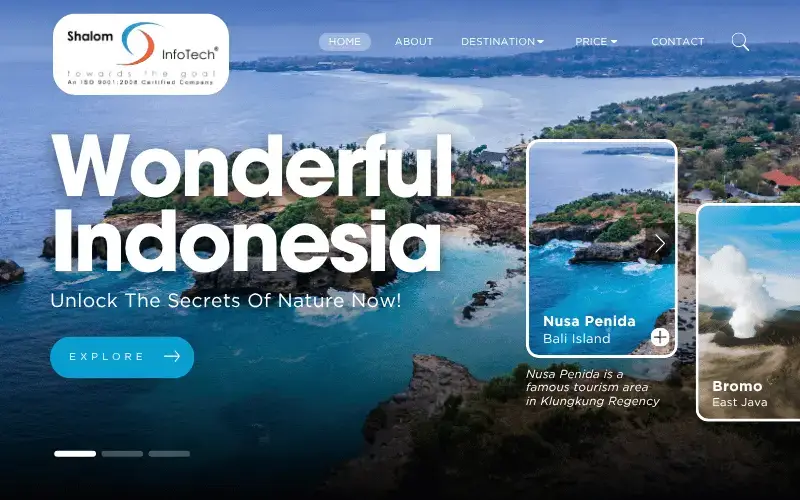 Tourism website development services